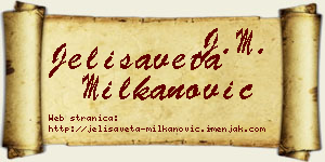 Jelisaveta Milkanović vizit kartica